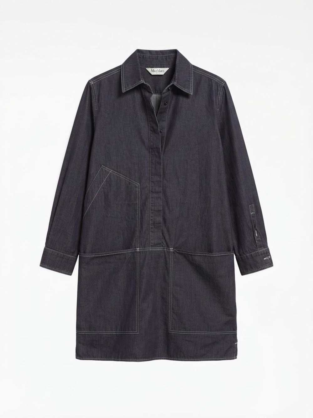 MaxMara Dark Gray Denim Utility Jacket